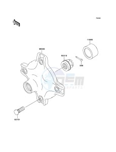 KVF360 KVF360B6F EU drawing Rear Hub