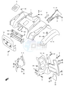 LT-A500F (E3-E28) drawing FRONT FENDER