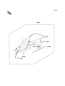 NINJA_ZX-10R_ABS ZX1000KBF FR GB XX (EU ME A(FRICA) drawing Accessory(Windshield)