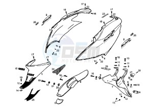 ATLANTIS - 100 cc drawing REAR BODY