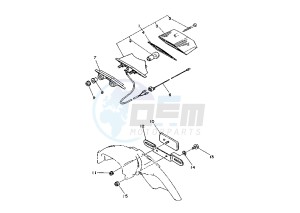 DT R 125 drawing TAILLIGHT