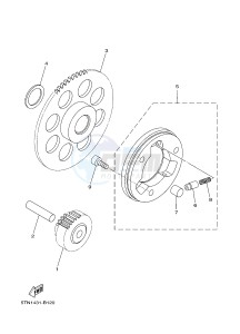 TT-R110E (B51A B51B B51C B51C) drawing STARTER CLUTCH