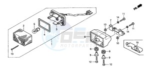 VT750DCA SHADOW SPIRIT drawing TAILLIGHT