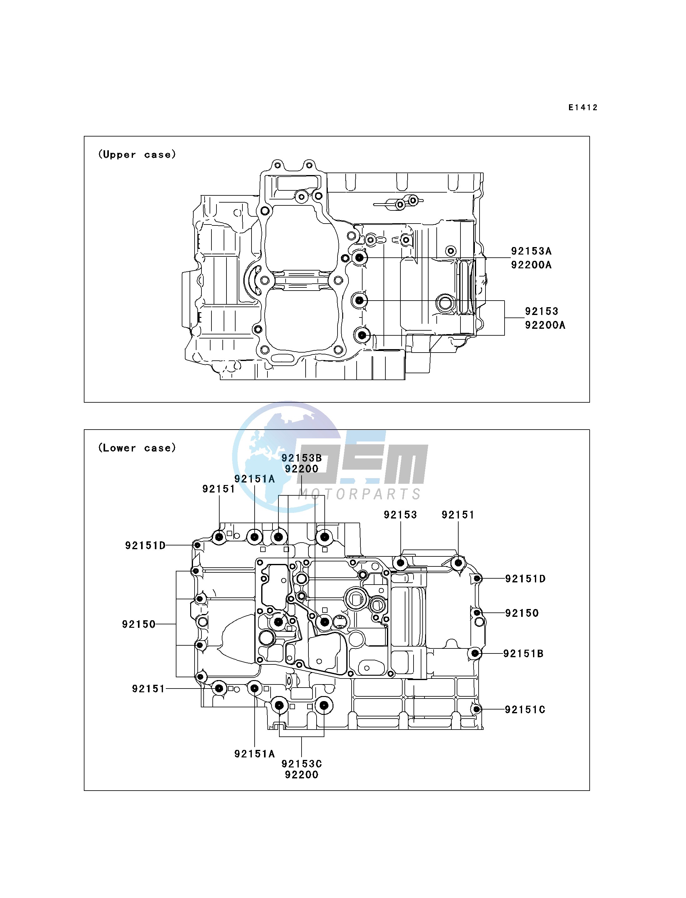 CRANKCASE BOLT PATTERN