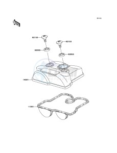 KX250F KX250-N2 EU drawing Cylinder Head Cover