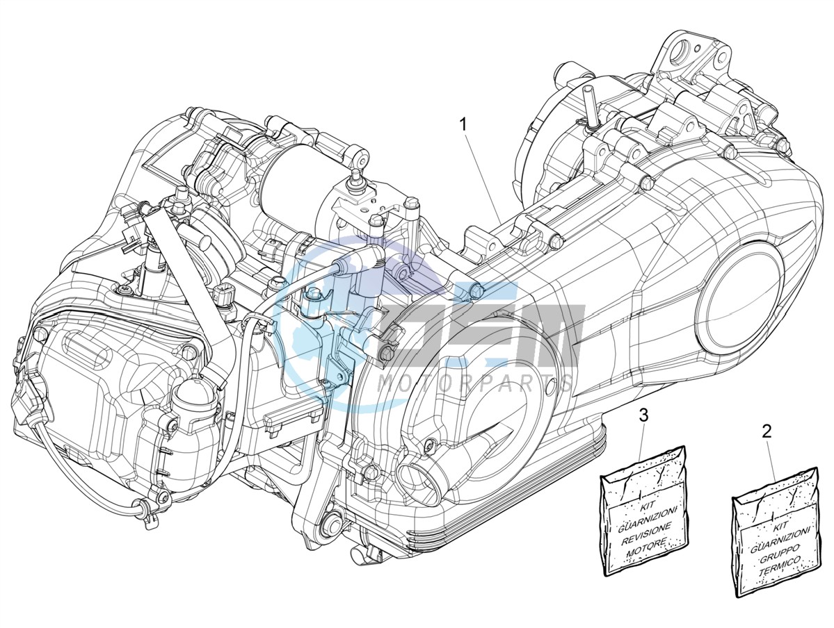 Engine, assembly