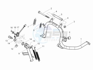 Beverly 350 4t 4v ie e3 Sport Touring drawing Stand