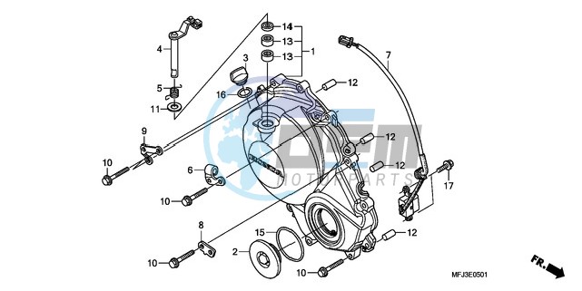 RIGHT CRANKCASE COVER (CBR600RR9,A/RA9,A)