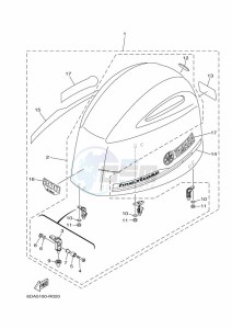 FL200FETX drawing FAIRING-UPPER