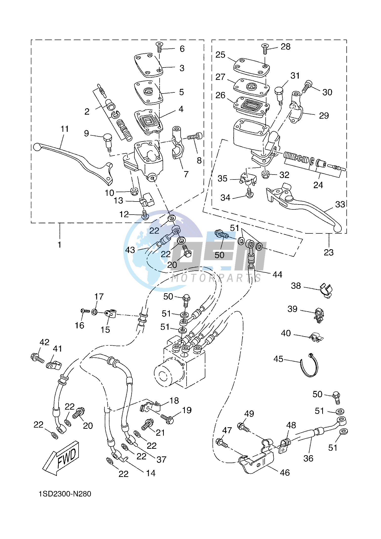 FRONT MASTER CYLINDER