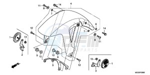 NC700XDD NC700X Dual Cluth ABS 2ED - (2ED) drawing FRONT FENDER