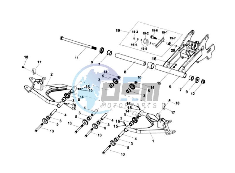 SUSPENSION - REAR FORK