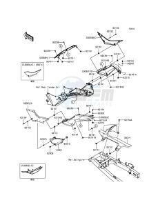 NINJA 300 ABS EX300BGFA XX (EU ME A(FRICA) drawing Side Covers/Chain Cover