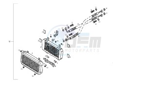 DXR - 250 CC drawing OIL COOLER