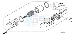 TRX420FEA Australia - (U / 4WD) drawing STARTING MOTOR