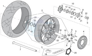 RSV 4 1000 APRC Factory Std SE drawing Rear Wheel