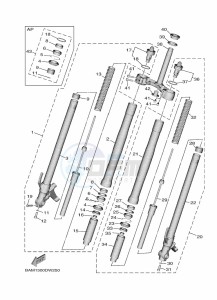 MT-09 SP MTN890D (BAMA) drawing FRONT FORK