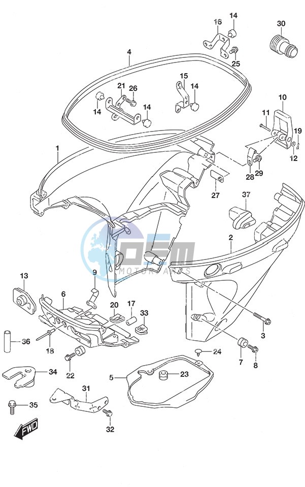 Side Cover Remote Control w/Power Tilt