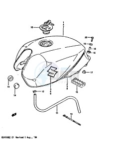 GSX550E (E1) drawing FUEL TANK (GSX550ESE EFE)