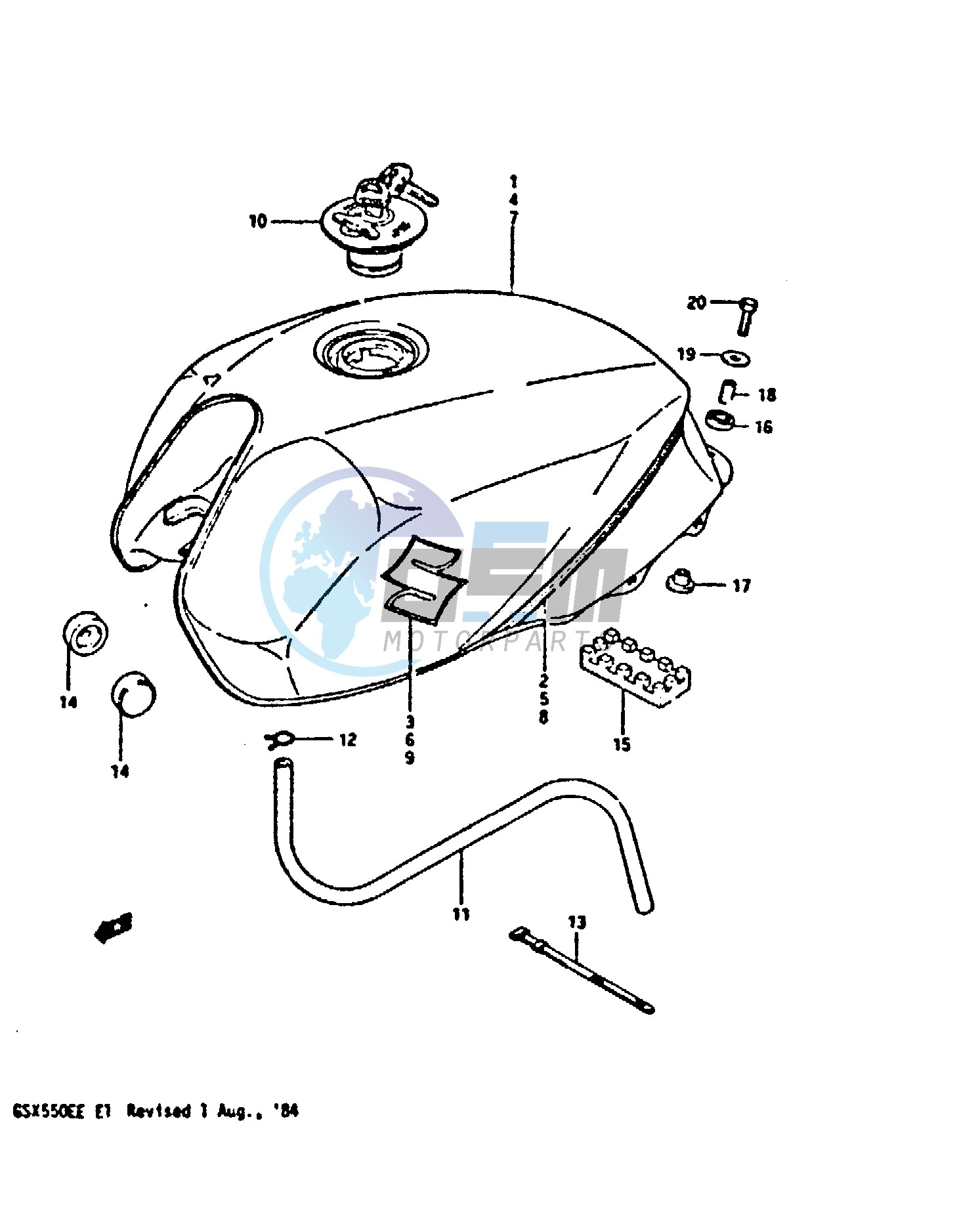 FUEL TANK (GSX550ESE EFE)