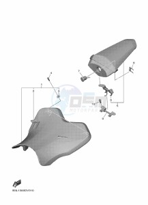 YZF1000 YZF-R1 (B3L1) drawing SEAT