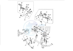 XP T-MAX 500 drawing STAND - FOOTREST