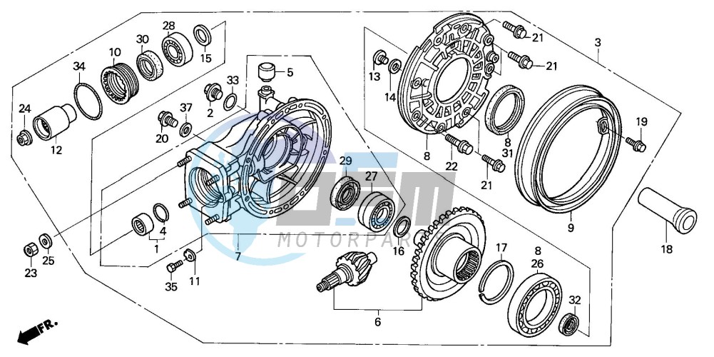 FINAL DRIVEN GEAR (ST1300)