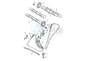 XVZ ROYAL STAR 1300 drawing CAMSHAFT -CHAIN