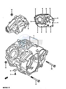 DR125S (E2) drawing CRANKCASE