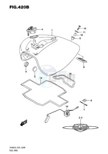 VL800 INTRUDER EU drawing FUEL TANK