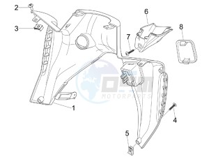 Nexus 300 ie e3 drawing Front glove-box - Knee-guard panel