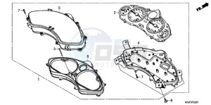 FJS600AB SilverWing ED drawing SPEEDOMETER (FJS600A9 2KO/ FJS600AB/ DB)