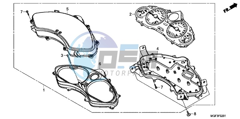 SPEEDOMETER (FJS600A9 2KO/ FJS600AB/ DB)