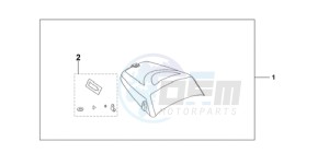 CBF600NA9 Europe Direct - (ED / ABS 25K) drawing SEAT COWL*NHA48M*