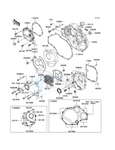 ZZR1200 ZX1200-C4H XX (EU ME A(FRICA) drawing Engine Cover(s)