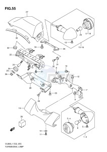 VL800 (E2) VOLUSIA drawing TURNSIGNAL LAMP