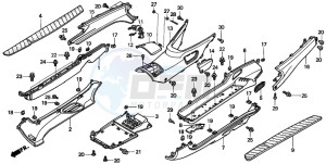 FES250 FORESIGHT drawing FLOOR PANEL/CENTER COVER