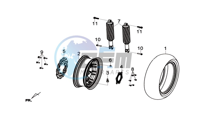 REAR WHEEL / REAR SUSPENSION