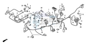 CBF600N drawing WIRE HARNESS (CBF600S/SA)