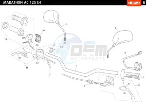 MARATHON-125-E4-AC-SM-WHITE drawing HANDLEBARS