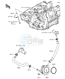 NINJA ZX-10R ABS ZX1000SGFA XX (EU ME A(FRICA) drawing Oil Cooler