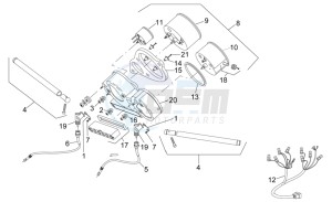 RS 50 drawing Handlebar - Dashboard