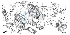 CBF600N drawing AIR CLEANER(2)