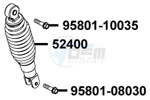 PEOPLE S 50 4T from 05-2009 drawing Rear Cushion