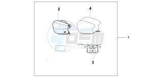 CBR600F4 drawing PILLION BAG