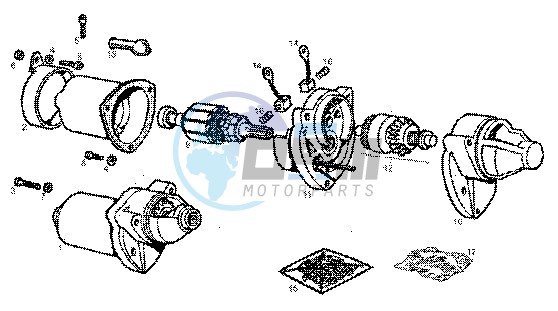 Starting motor