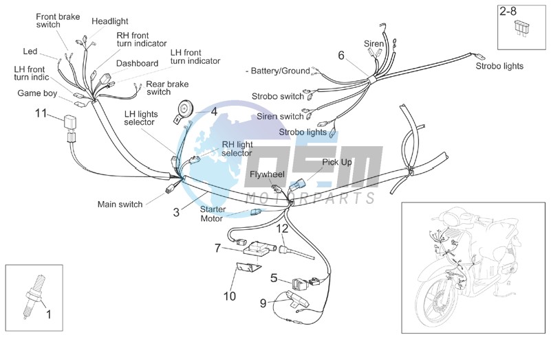 Front electrical system