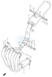 GSF1200 (E2) Bandit drawing MUFFLER