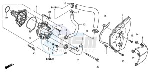 CBF600N drawing WATER PUMP (CBF600S8/SA8/N8/NA8)