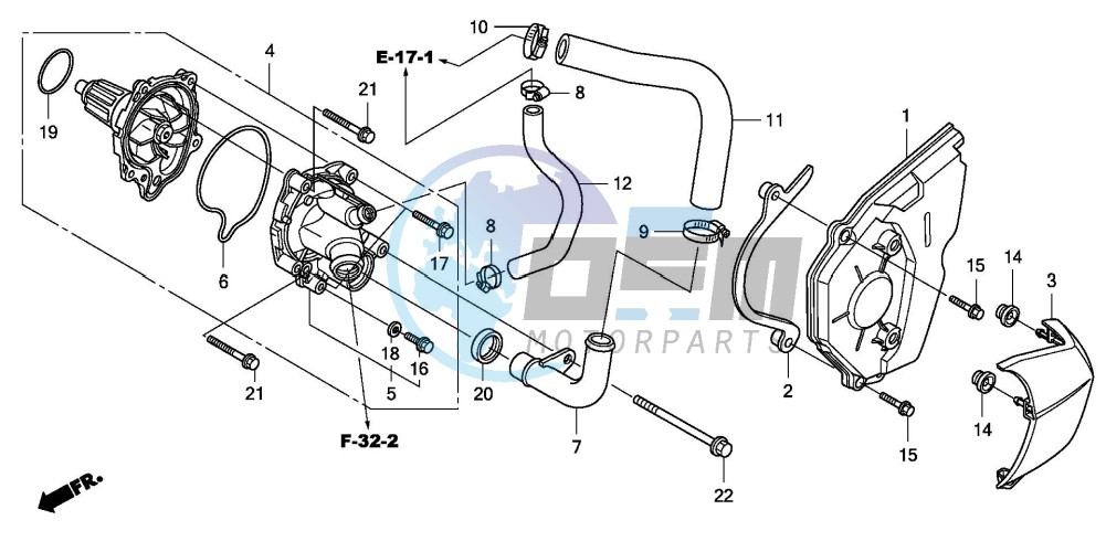 WATER PUMP (CBF600S8/SA8/N8/NA8)